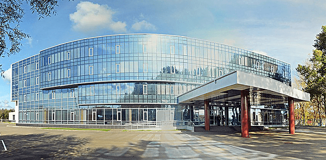 панорамные фасады учебно-тренировочного центра Электроугли