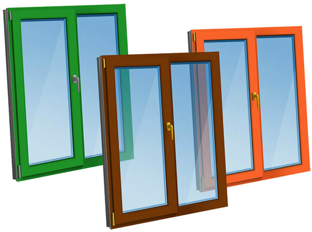 Цветные пластиковые окна - коричневые, серые по доступной цене фото Электроугли